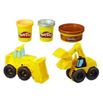Play-Doh: Kerekek - Kotró és rakodó gépek gyurmaszett - . kép