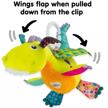 Lamaze: Флип-Флап, вибрираща бебешка играчка драконче – за окачване - . изображение