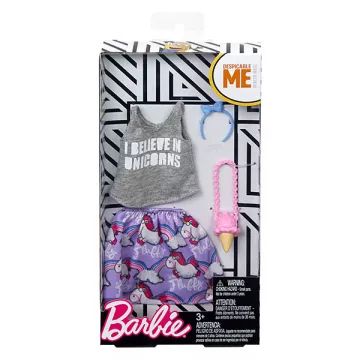 Barbie Minions: siva bluza s krilom z vzorcem samoroga - .slika