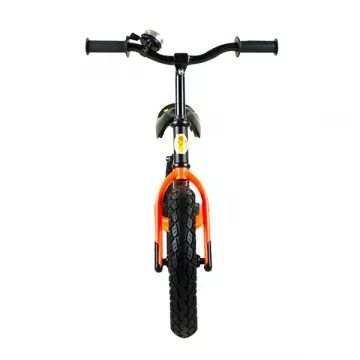 Otroško kolo: Kolo brez pedalov z zvončkom - črno-oranžna - .slika