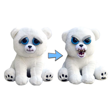 Feisty Pets: jegesmedve különleges plüssfigura - 22 cm