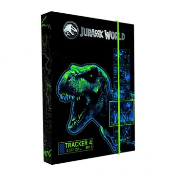 Jurassic World: füzetbox  - A5, fekete