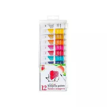 ICO Erizo: Set de témperas de colores - 12 piezas