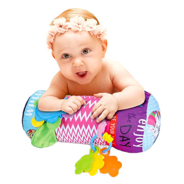 Pernă pentru bebe cu activităţi, roz - .foto