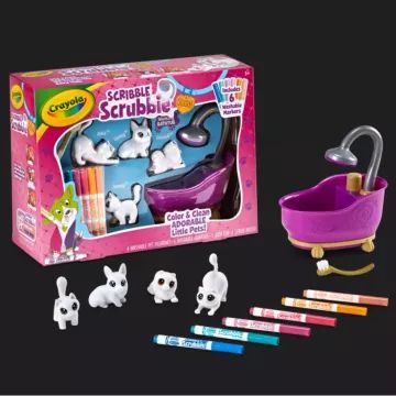 Crayola Scribble Scrubbie: Animali lavabili - set vasca - .immagine