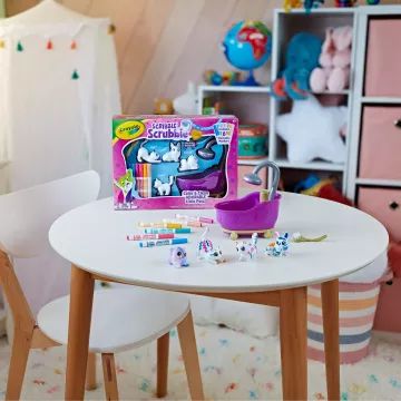 Crayola Scribble Scrubbie: Animais laváveis – conjunto de banheira - .Imagem
