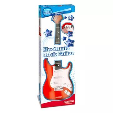 Bontempi: guitarra elétrica de rock - vermelha - .Imagem