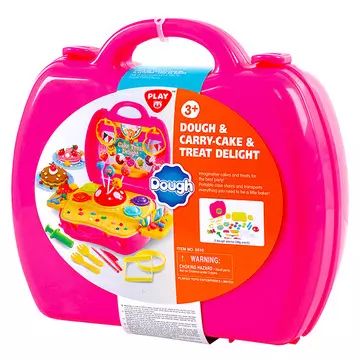 Pomemben kreativni set Playgo, Set plastelina Sladna tovarna v roza kovčku - .slika