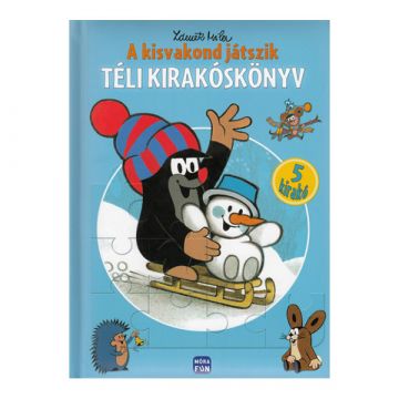 Zdenek Miler: A kisvakond játszik téli kirakós könyv