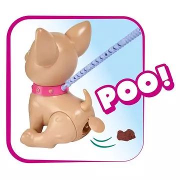 Chi Chi Love: Poo Poo Puppy, kakajoči kuža z dodatki - POŠKODOVANA EMBALAŽA - .slika