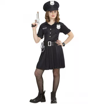 Szoknyás rendőrnő jelmez - 140 cm