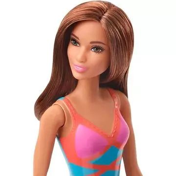 Barbie: Barbie kreolka, v modro-oranžnih kopalkah - .slika