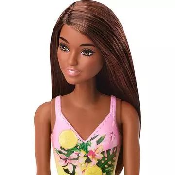 Barbie: Barbie creol, v rumeno kopalkah z rožnatim vzorcem - .slika
