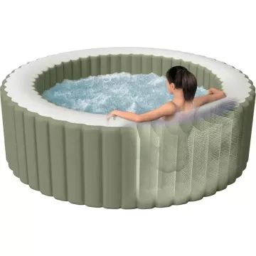 Intex: Pure Spa Olive Green 4 személyes pezsgőfürdő szett - 196 x 71 cm - . kép