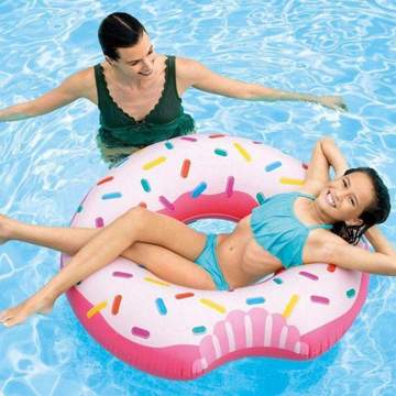 Intex: Nadmuchiwany pączek z cukrem - 107 x 99 cm - .zdjęcie 
