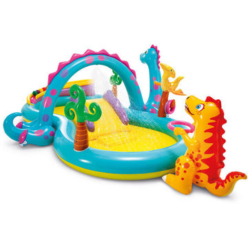 Intex: Dinoland oppustelig pool - 302 x 229 x 112 cm - .billede