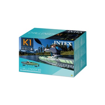 Intex: Challenger k1 felfújható kajak szett - 2,74 m x 76 cm x 33 cm - . kép