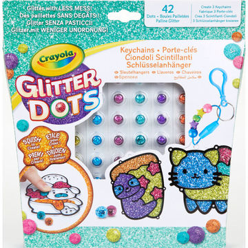 Crayola: Glitteres Dekorgyöngyök - kulcstartó készítő készlet - . kép
