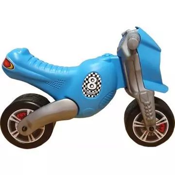 Cross 8: Riesiges Pedal-lose Motorrad - Blau - . bild aus