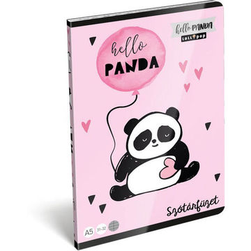 Lollipop: Hello Panda A5 szótár füzet