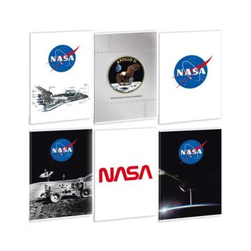 Ars Una: NASA caiet cu pătrățele - A4, diferite