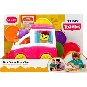 Tomy Toomies: Mașinuța veselă de înghețată - roz - .foto
