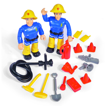 Sam, a tűzoltó: Jupiter, a tűzoltóautó 2 figurával és megafonnal - . kép