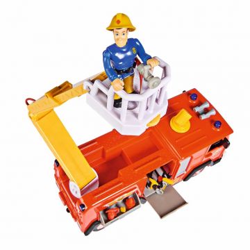 Sam, a tűzoltó: Jupiter, a tűzoltóautó 2 figurával és megafonnal - . kép