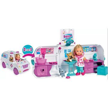 Évi Love: Set de joacă Mașină de salvare pentru animale 2-în-1 - .foto