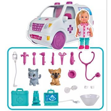 Évi Love: Set de joacă Mașină de salvare pentru animale 2-în-1 - .foto