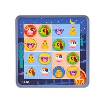 Tooky Toy: Mágneses sudoku fém dobozban - Élet a farmon - . kép
