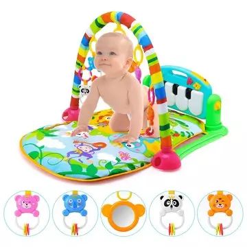 Alfombra de juego con actividades y piano - verde - .imagen