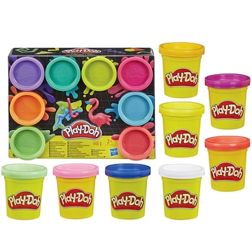 Play-Doh: Színvarázs neon gyurmakészlet - 8 db-os - . kép