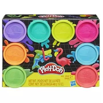 Play-Doh: Conjunto de Massas Neon - 8 peças - .Imagem