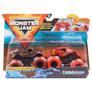Monster Jam: Captains Curse és Crush Station 2 darabos kisautó szett