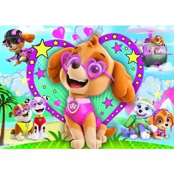 Trefl: Paw Patrol - puzzle cu glitter, de 100 de piese - .foto