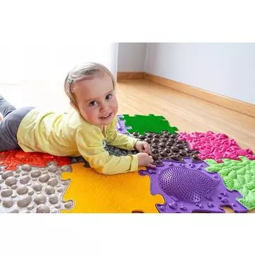 Muffik: Conjunto de tapete ortopédico sensorial - 11 peças - .Imagem