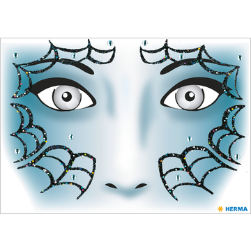 Herma: Stickere pentru față - Păianjen - .foto