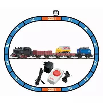 Piko: Startset, BR 98 stoomlocomotief met goederenwagons, beddingrails - 57113 - .afbeelding
