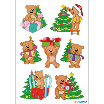Herma: Stickere de crăciun - Ursuleții - .foto
