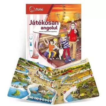 Tolki: Angielski w zabawny sposób Interaktywna książka edukacyjna - zestaw w j. węgierskim - .zdjęcie 