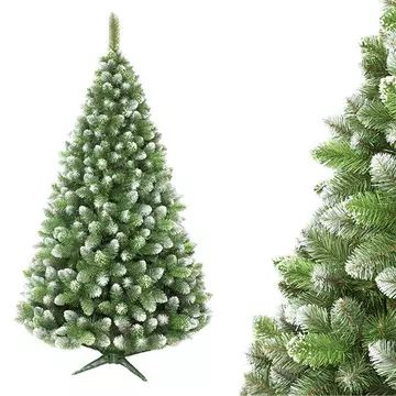 Kunstmatige zilveren dennenboom met voet - 220 cm - .afbeelding