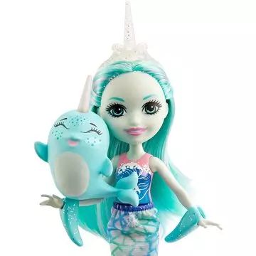 Enchantimals: Lutka Naddie Narwhal in figurica Sword - .slika