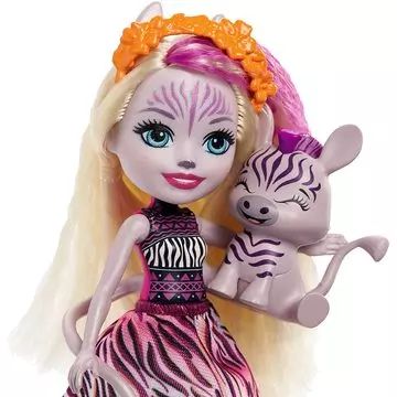 Enchantimals: Punčka Zadie Zebra in figurica Ref - .slika