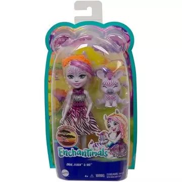Enchantimals: Punčka Zadie Zebra in figurica Ref - .slika