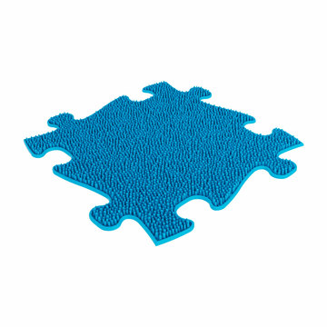 Muffik: Puha fű kiegészítő darab szenzoros szőnyegekhez - kék