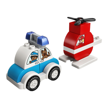 LEGO DUPLO My First Elicopter de pompieri și mașina de poliție 10957 - .foto