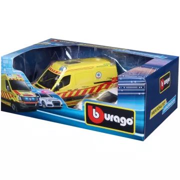 Bburago : Ambulance et voiture de police avec inscriptions en hongrois - .image