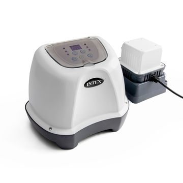Intex: Sistema de filtración de agua salada Krystal Clear con arena - 4 m3/h, 190W - .imagen
