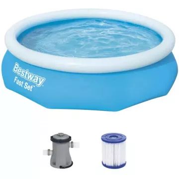 Bestway Fast Set opblaasbaar zwembad met filterpomp - 305x76 cm